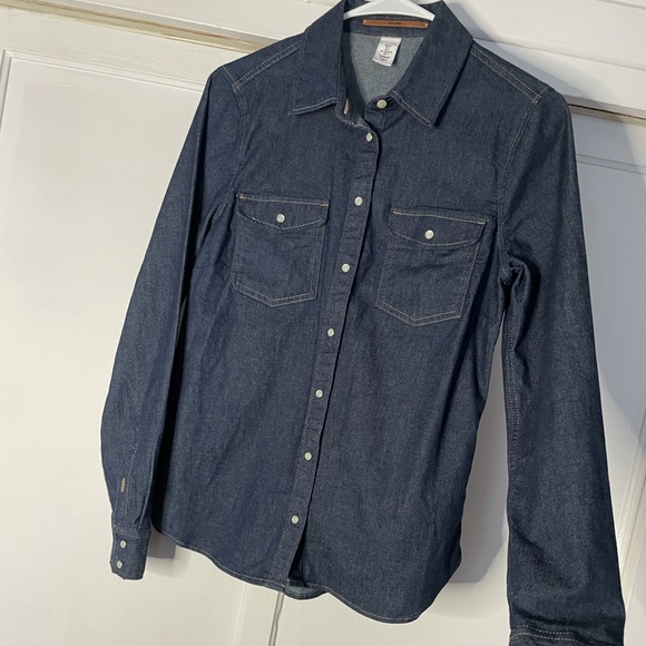 H&M NWOT size 4 denim button up - Picture 3 of 11